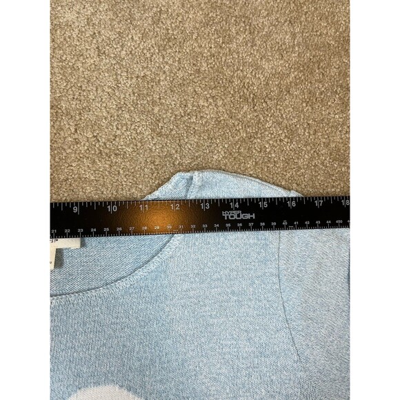 Cotton Country Girl/Women Sweater Light Blue Knit Round Neck Pullover Sz S/P - Picture 6 of 9